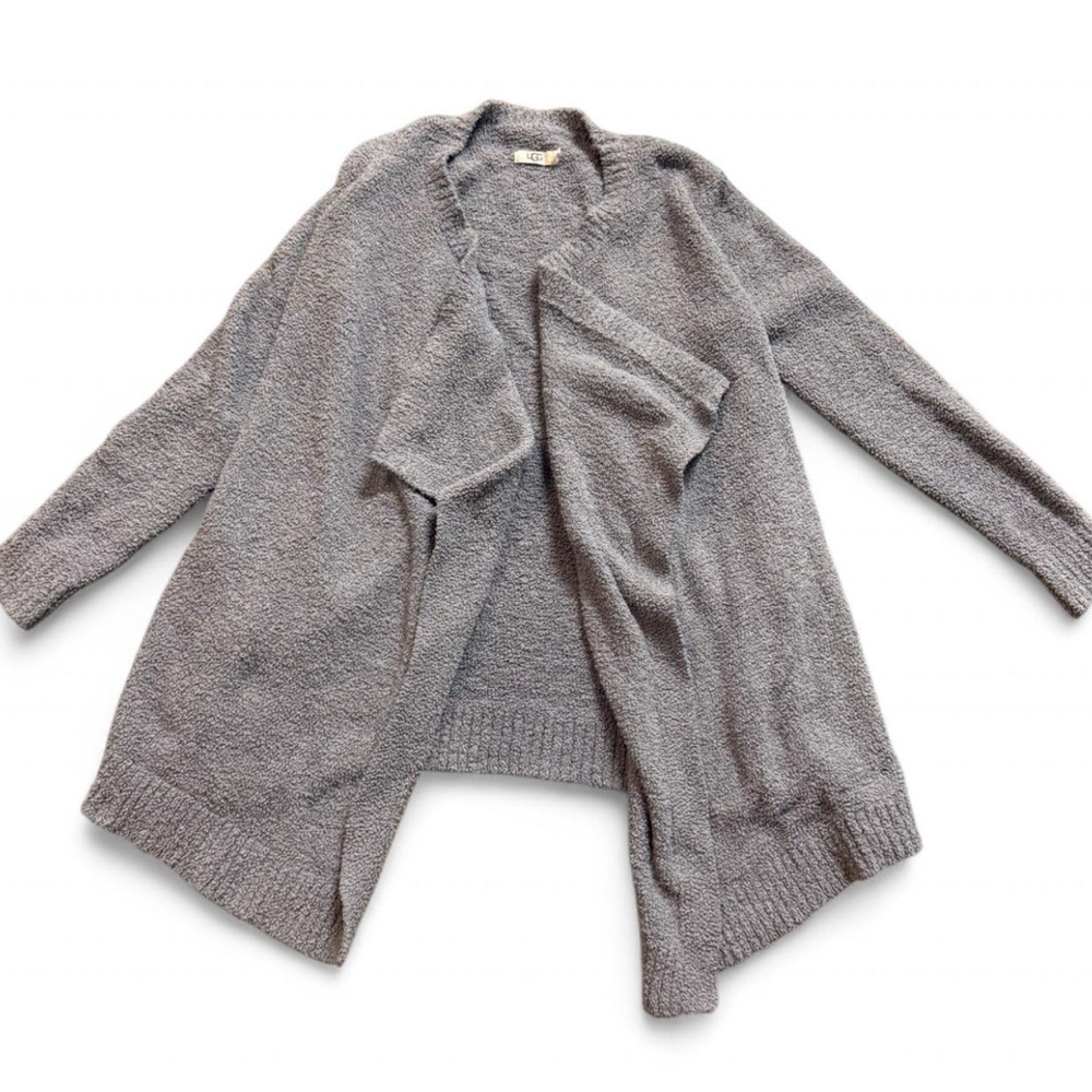 UGG Gray Cardigan Sweater Versatile Knit Design - Picture 2 of 4